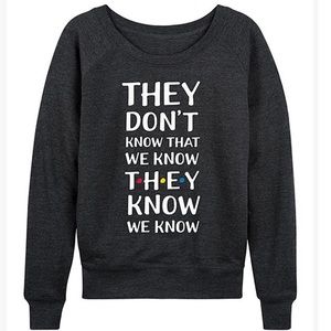 Graphic slouchy sweatshirt